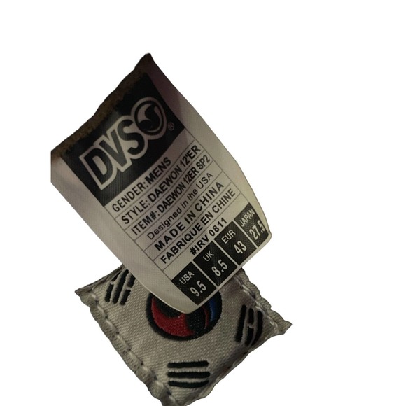 DVS SHOES DAEWON 12'S‎ SNEAKER RED AND BLUE SUEDE SZ 9.5 - Picture 4 of 7